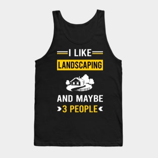 3 People Landscaping Landscape Landscaper Tank Top